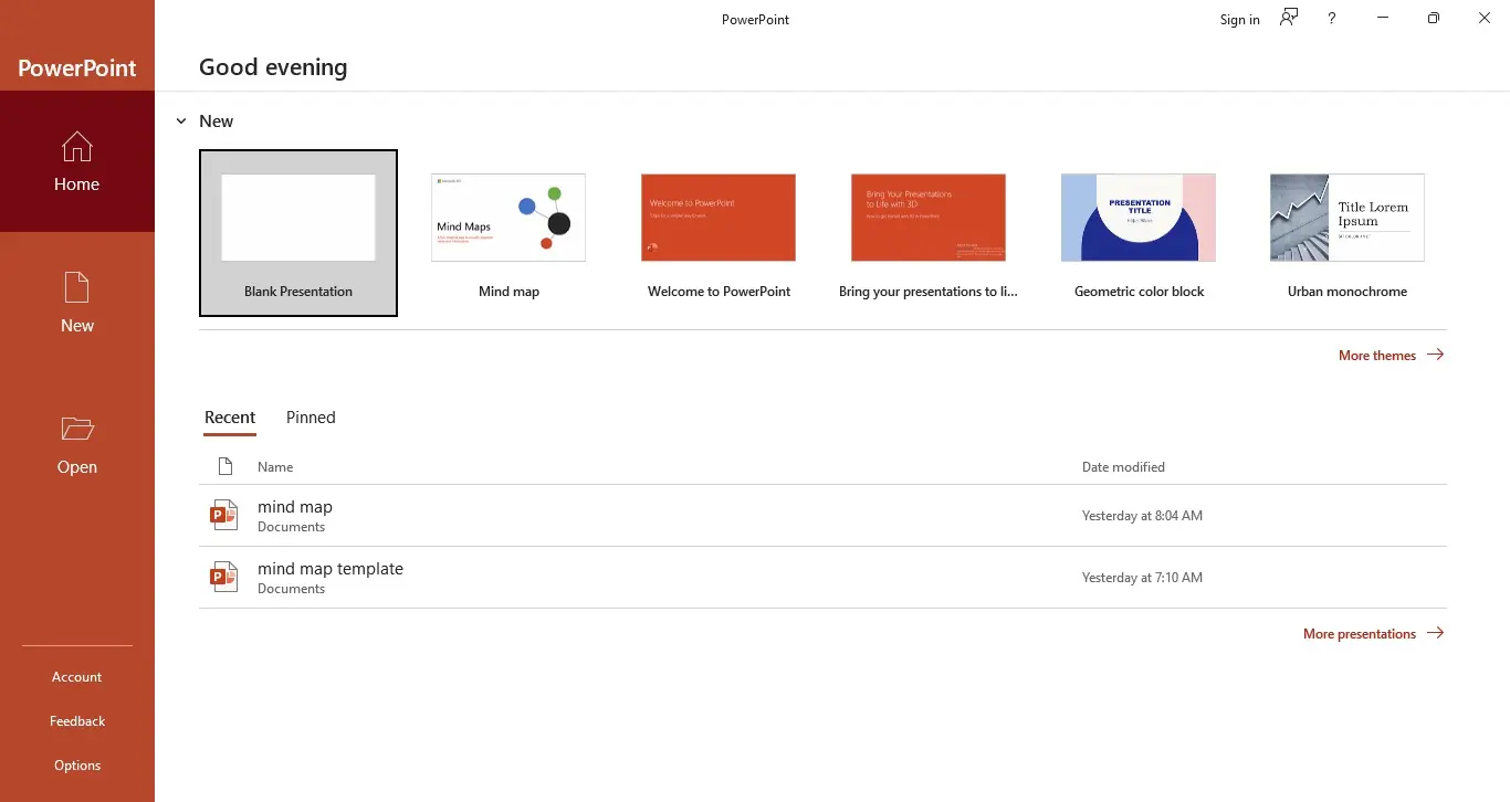 PowerPoint Concept Map