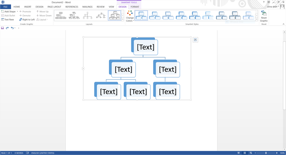 MS Word Concept Map Method