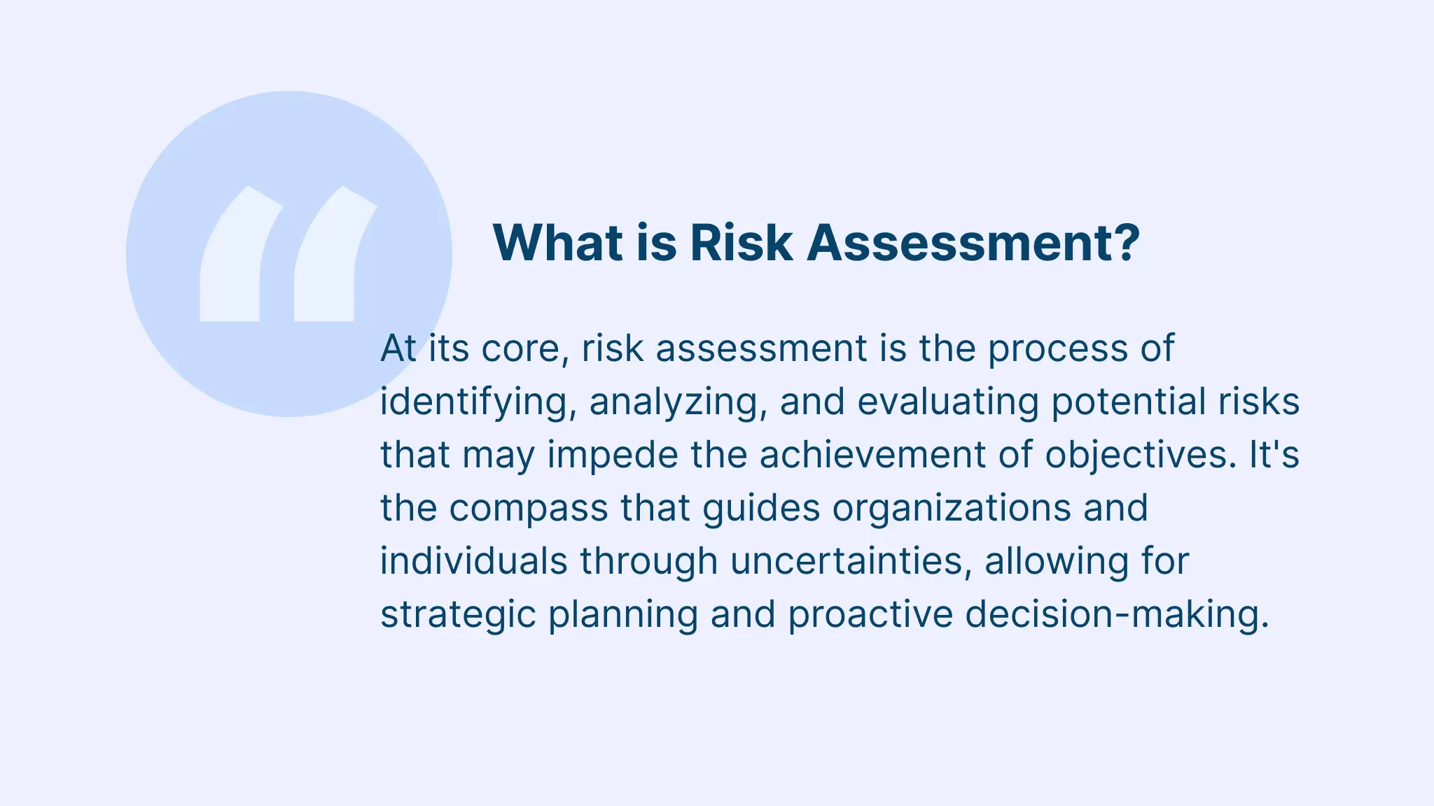 What is Risk Assessment Process