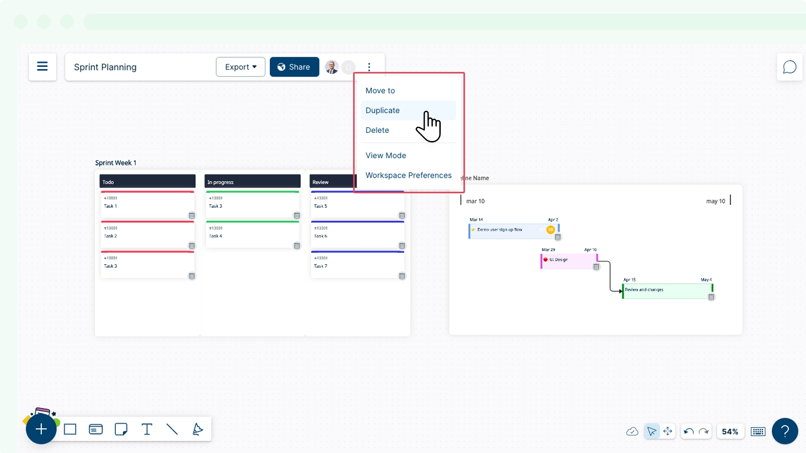 Duplicate a Workspace