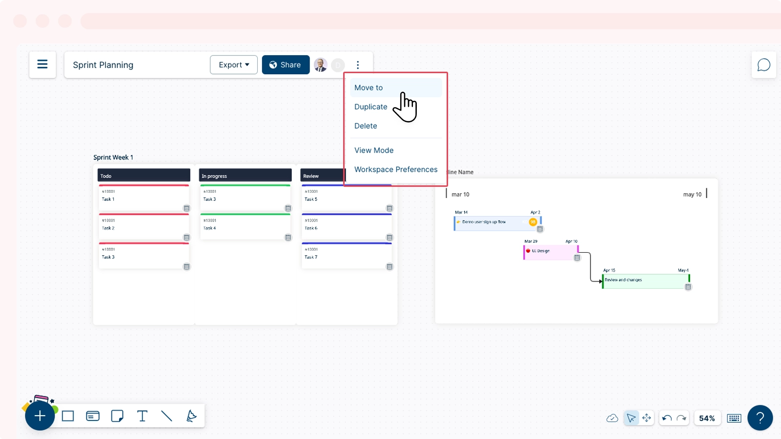 Move Workspaces Between Folders