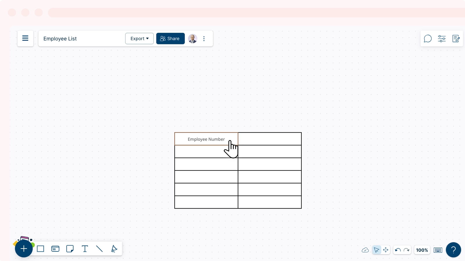 Add Text to a Table Cell