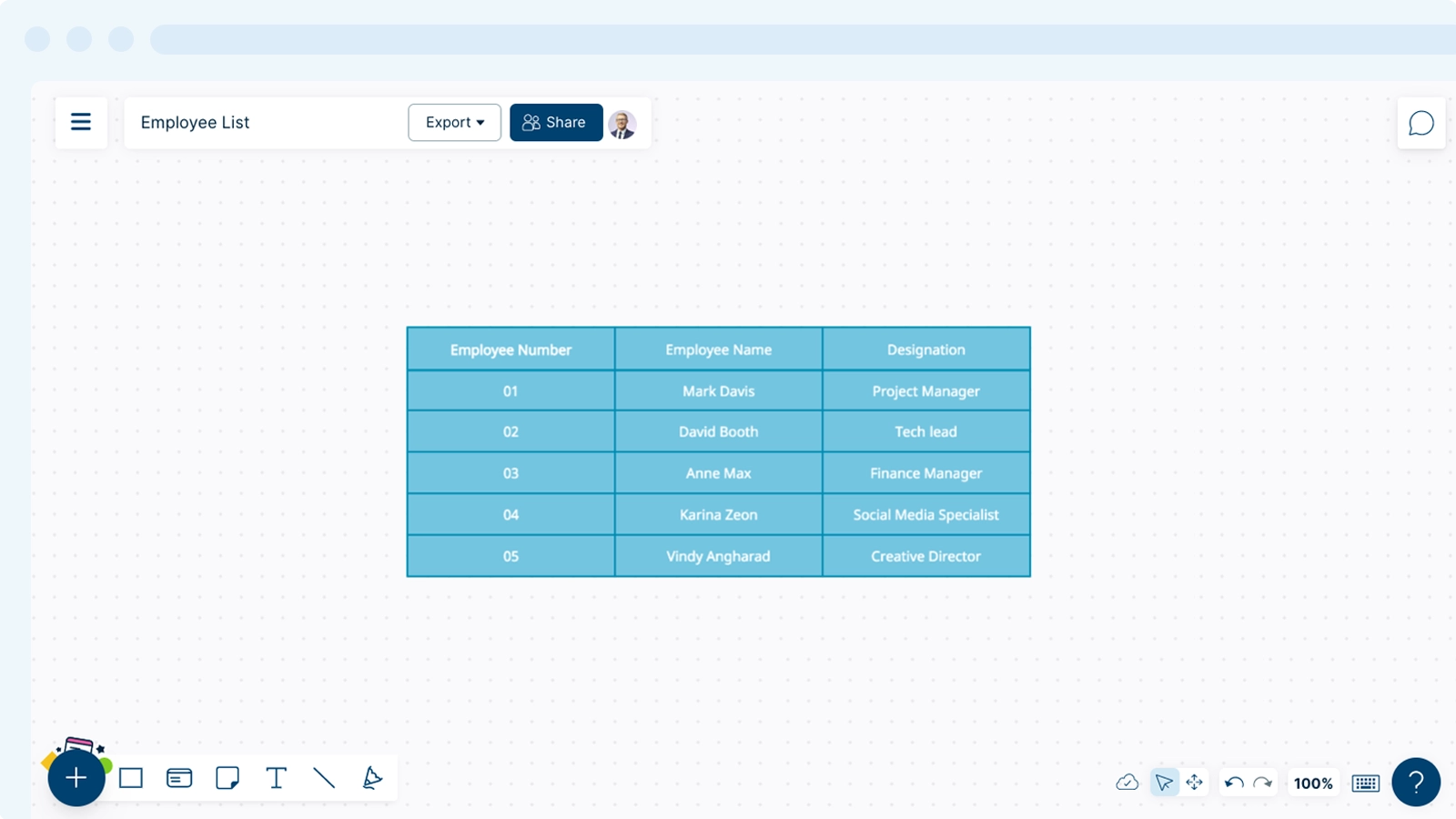 Add Color to Table Using Contextual Toolbar