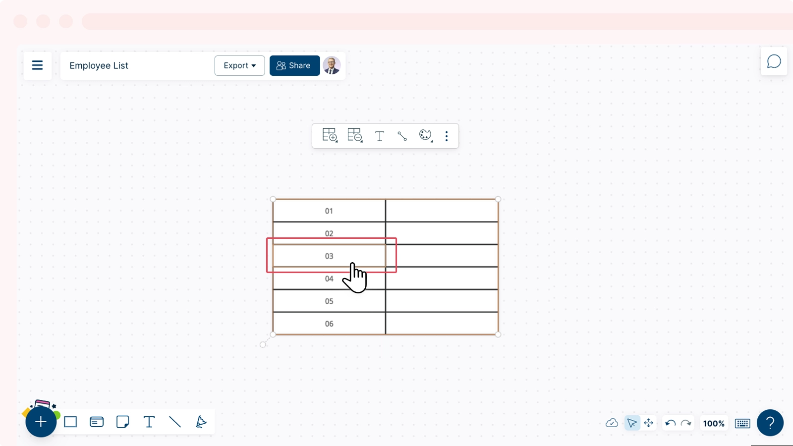 Add or Remove a Table Column