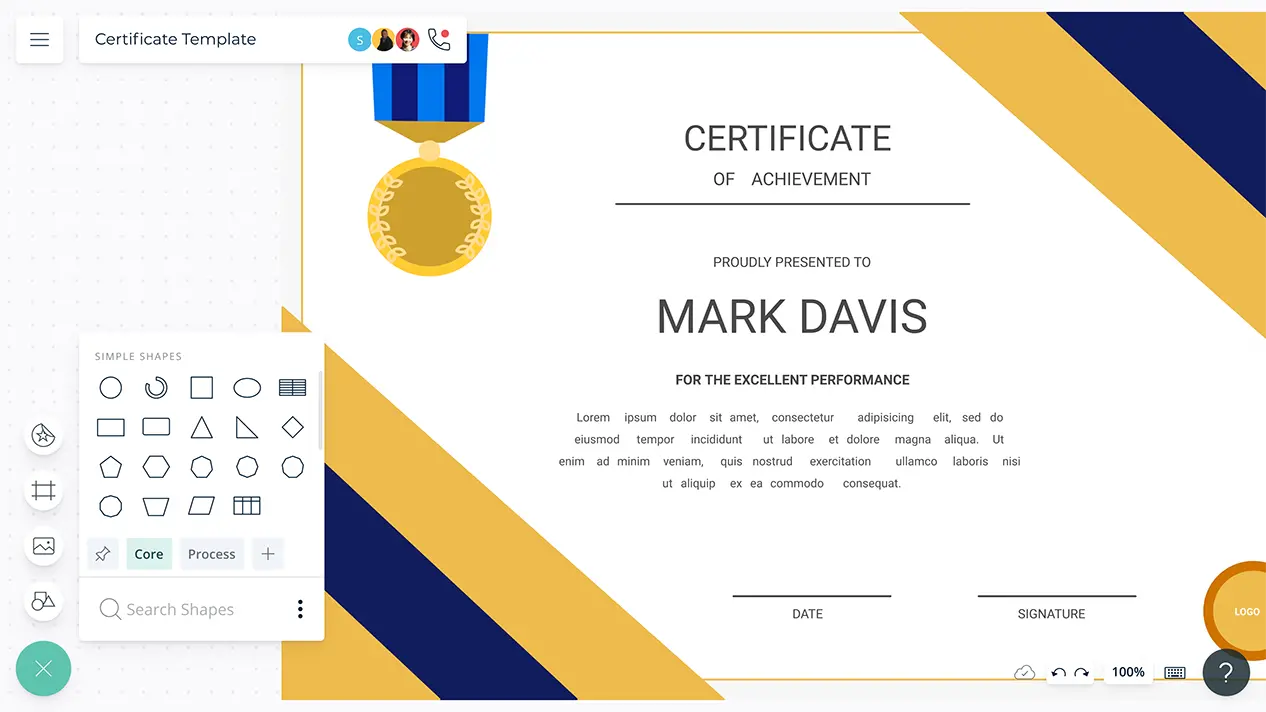 Editable Certificate Template | Online Certificate Maker