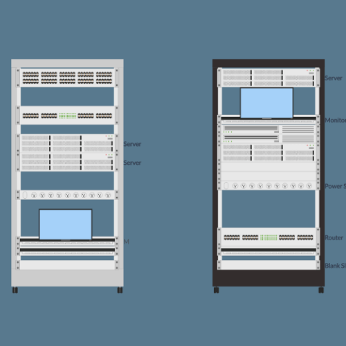 Image of Data Center Rack Diagram Template